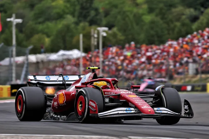 Hamilton during the Hungarian GP