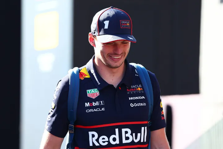 Max Verstappen in de F1-paddock in Hongarije - Red Bull Contentpool