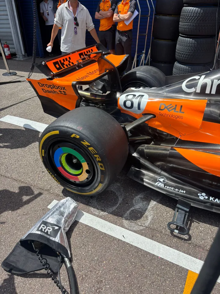 Mclaren's rear wing and beam wing choice for the Hungarian GP