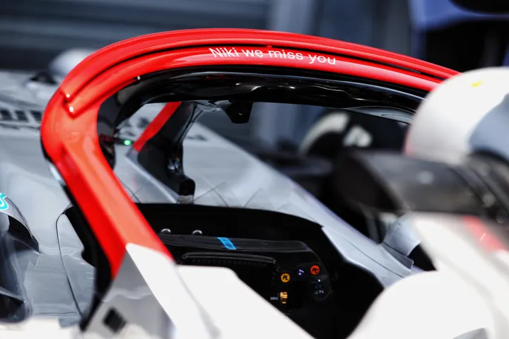 Tribut von Mercedes an Niki Lauda beim Monaco GP 2019