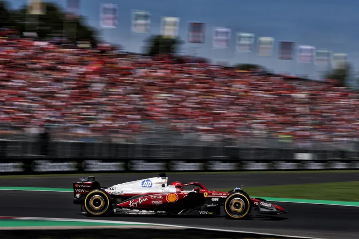 Charles Leclerc at Monza