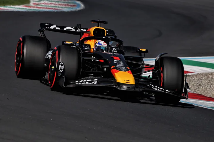 Verstappen tijdens de kwalificatie in Monza&nbsp;