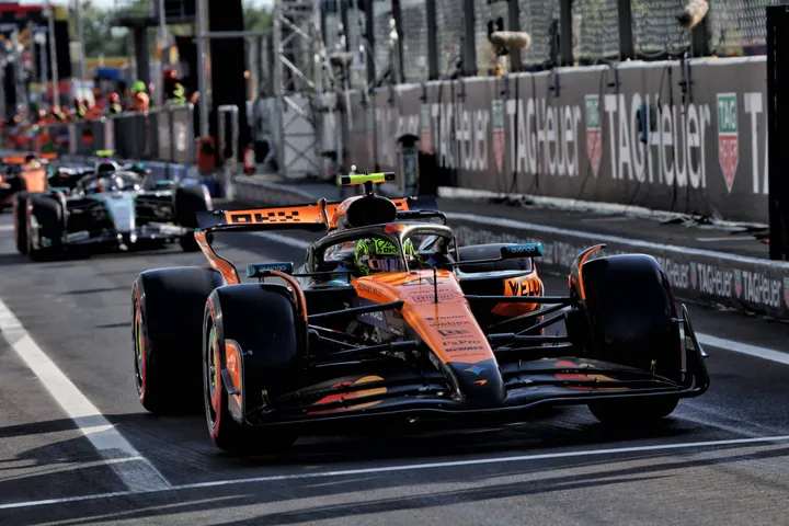 Lando Norris tijdens de kwalificatie voor de Grand Prix van Italië