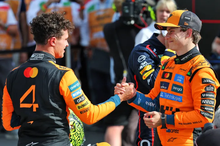 Lando Norris und Oscar Piastri in Monza. Foto: RacePictures