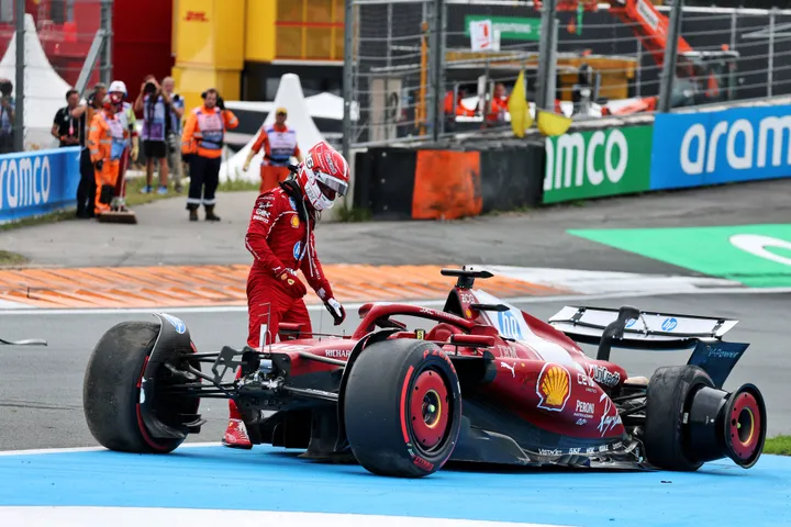 Charles Leclerc post-DNF in Zandvoort (3)