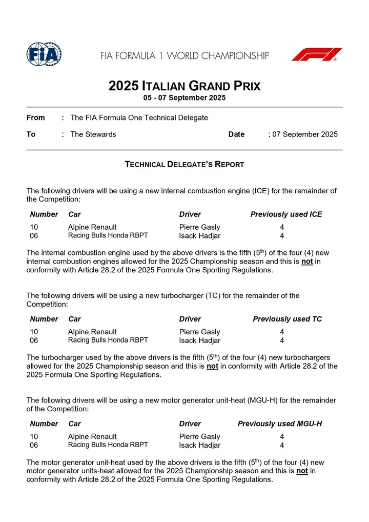 DOC 33 - 2025 Italian Grand Prix - Parc Fermé Issues, Part 2_page-0002