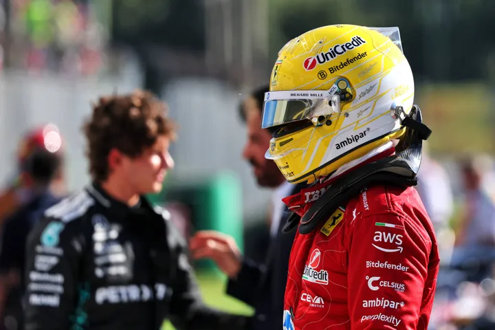 Leews Hamilton post-quali at Monza, Ferrari, Italian GP