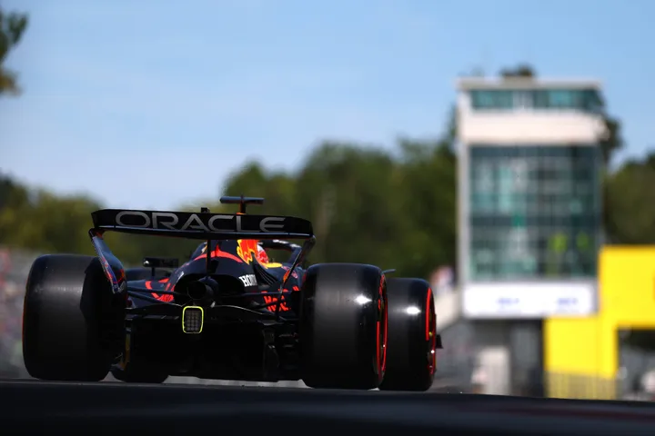 Max Verstappen in RB21 in Monza