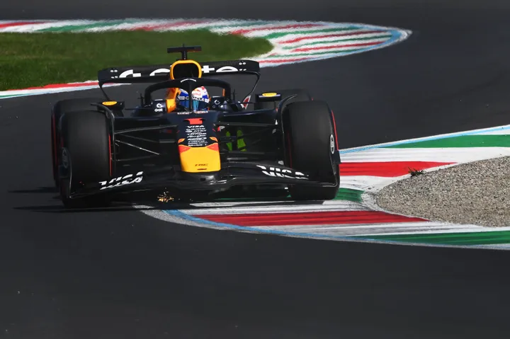 Max Verstappen in RB21 op Monza
