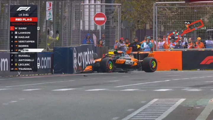 Oscar Piastri scheitert im Q3 in Baku. Foto: Rennbilder.