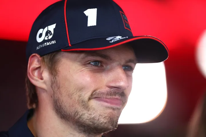 Max Verstappen after his pole position in Monza - Red Bull Contentpool