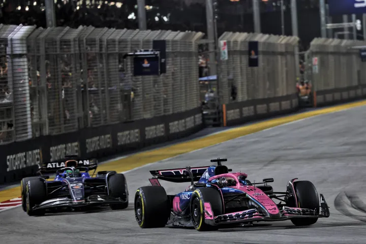 Pierre Gasly während des Großen Preises von Singapur - Foto: Racepictures