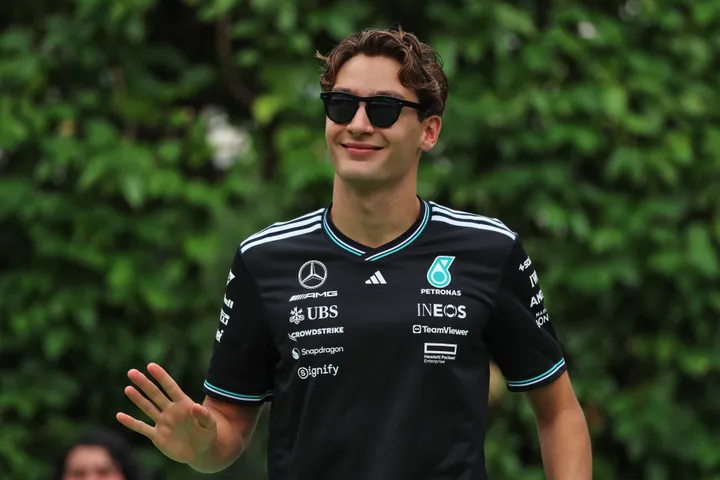 George Russell holte die Pole in Singapur. Foto: RacePictures.