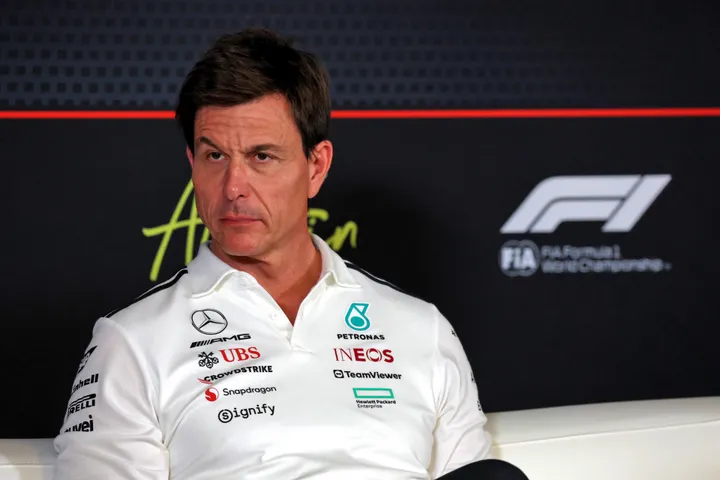 Toto Wolff bei der Pressekonferenz des US-GP – Foto: Race Pictures