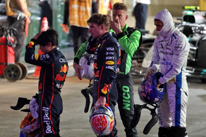 Max Verstappen wurde in der Qualifikation für den Katar-GP Dritter hinter Lando Norris. Foto: RacePictures.