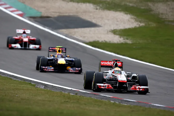 Hamilton at Nurburgring in 2011