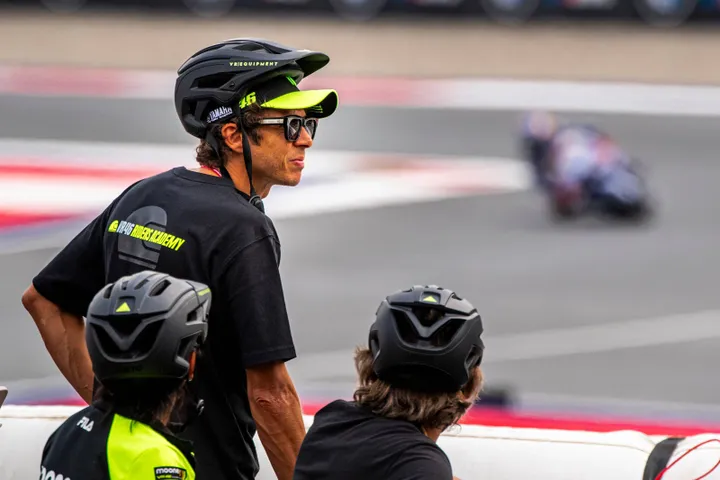 Valentino Rossi trackside