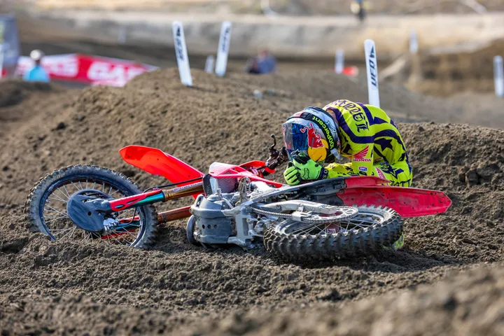 Jett Lawrence celebrates victory in Pala, 2025 [Photo: Red Bull Content Pool]