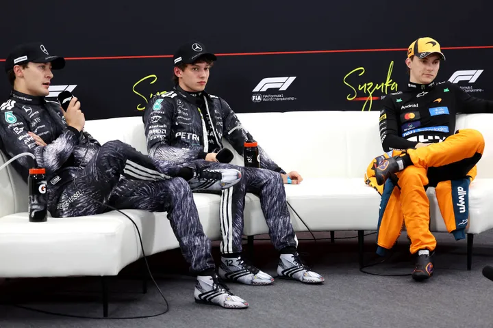 Russell, Antonelli, Piastri press conference Japan