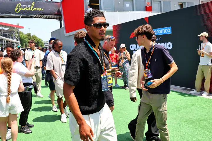 Jude Bellingham attends the Spanish Grand Prix