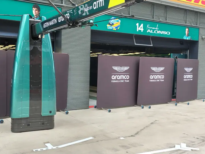 Empty garage Aston Martin Hungary
