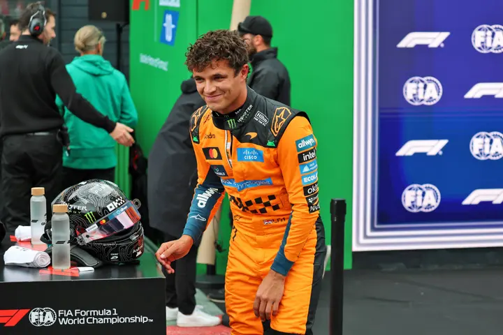 Norris' frown turned into a wry smile (Photo: Race Pictures)