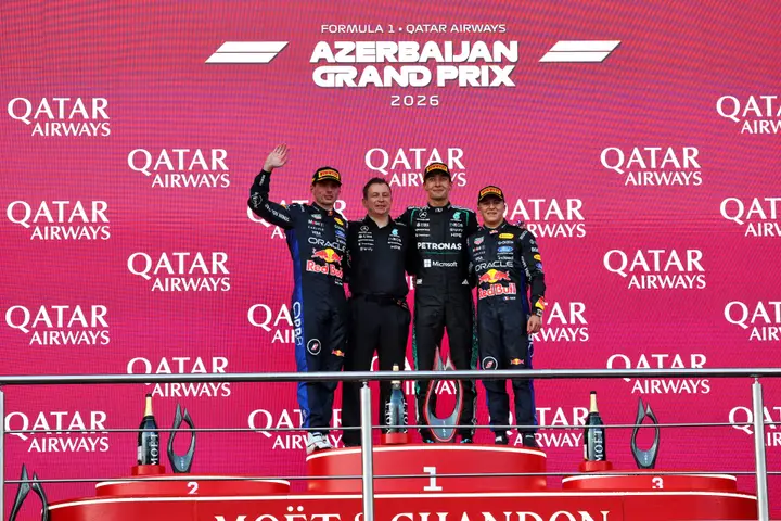 Baku podium