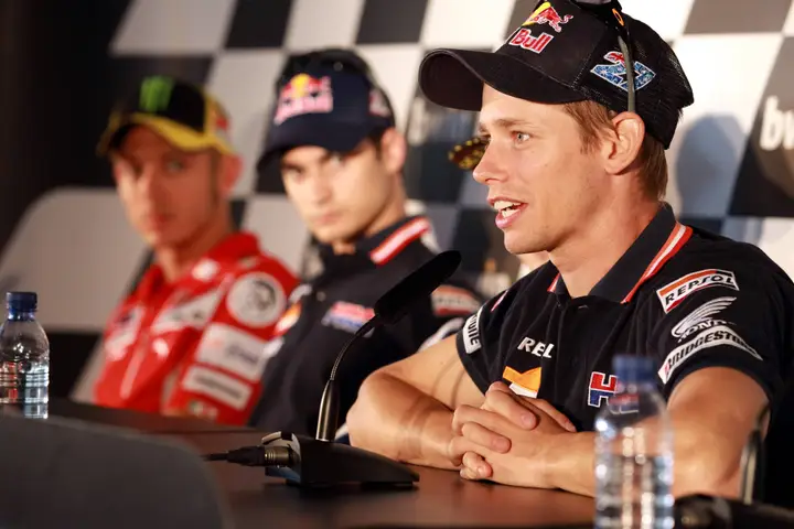 Stoner had to face the sport's greatest personality (Credit: Red Bull Content Pool)