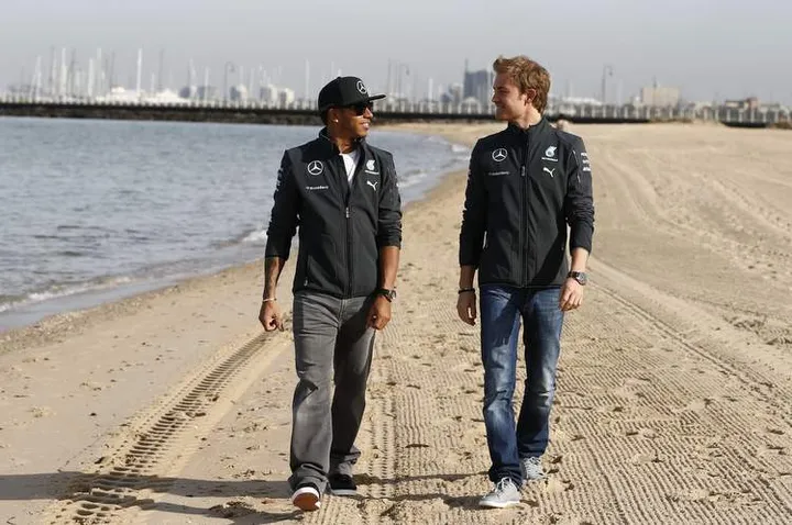 Lewis Hamilton Nico Rosberg Mercedes Australian GP Melbourne