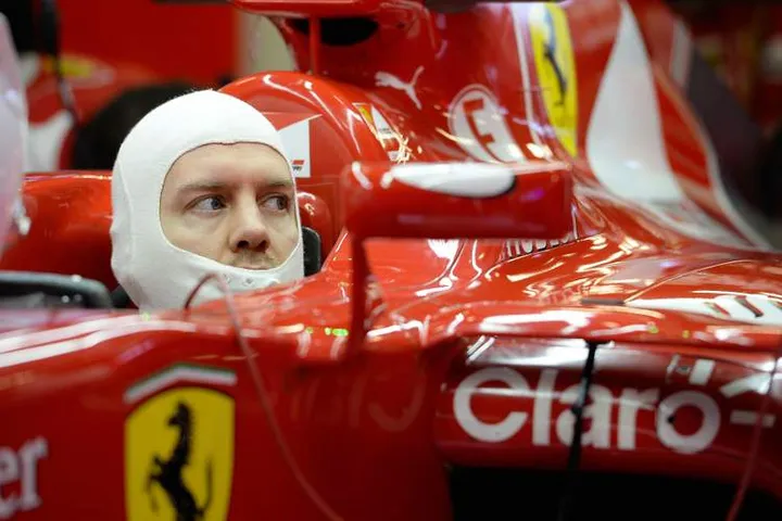 Vettel Ferrari Test Barcelona