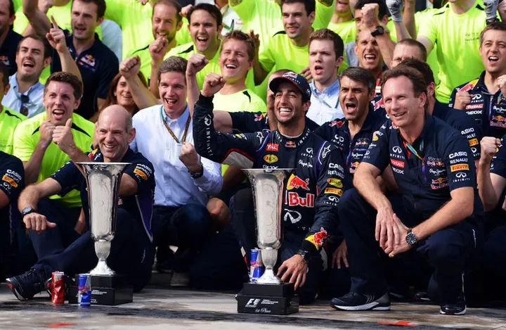 Horner Newey Ricciardo Red Bull