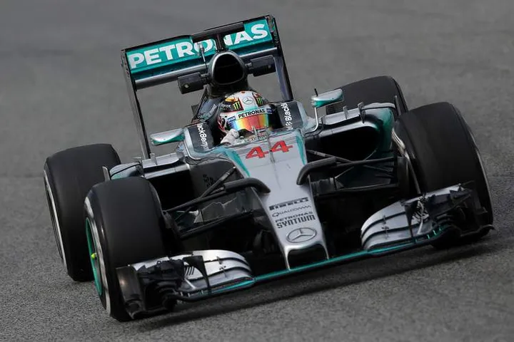 Hamilton+Mercedes+F1+Testing+Barcelona+Day+3