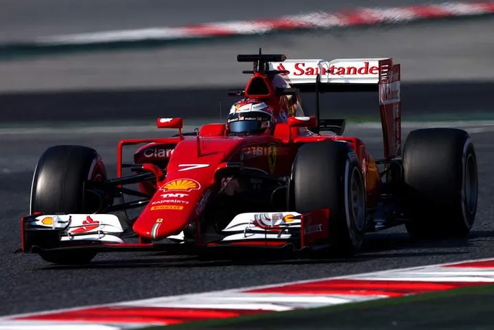 Raikkonen Ferrari Barcelona