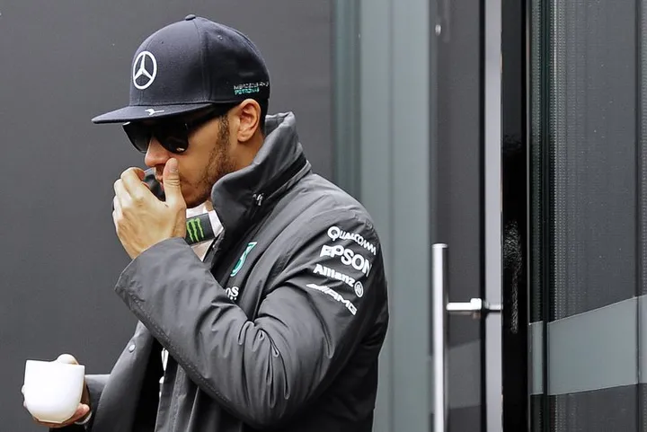 Hamilton Mercedes Barcelona Test
