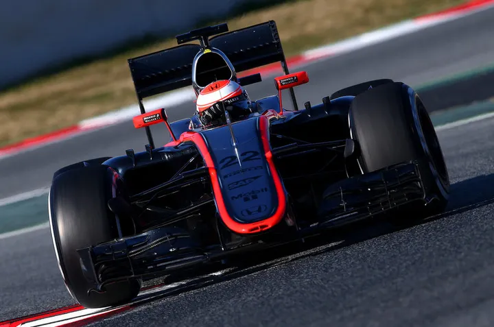 Jenson Button McLaren Honda Test Barcelona