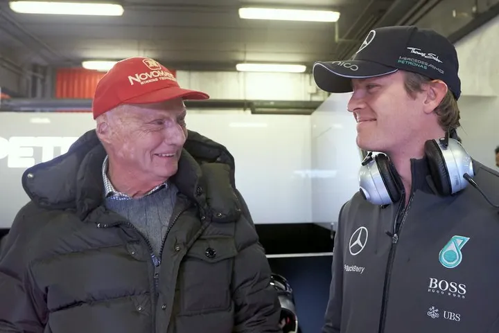 Lauda Rosberg Mercedes