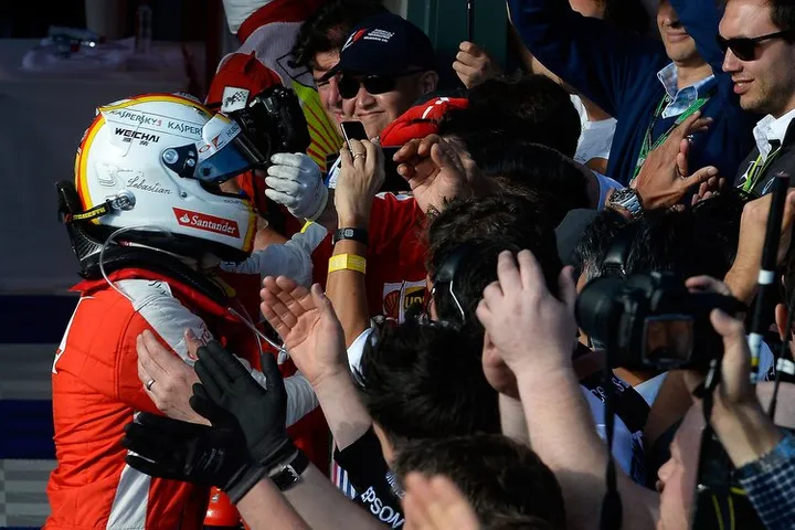 Vettel Podium Ferrari Australia Melbourne
