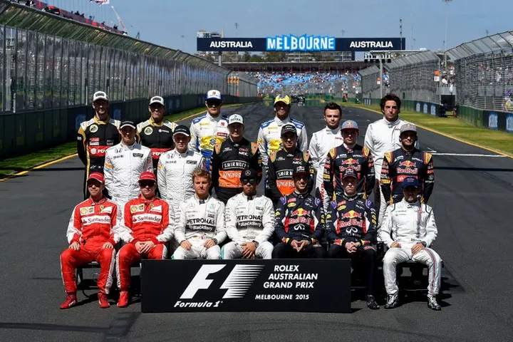 2015 F1 drivers photo official