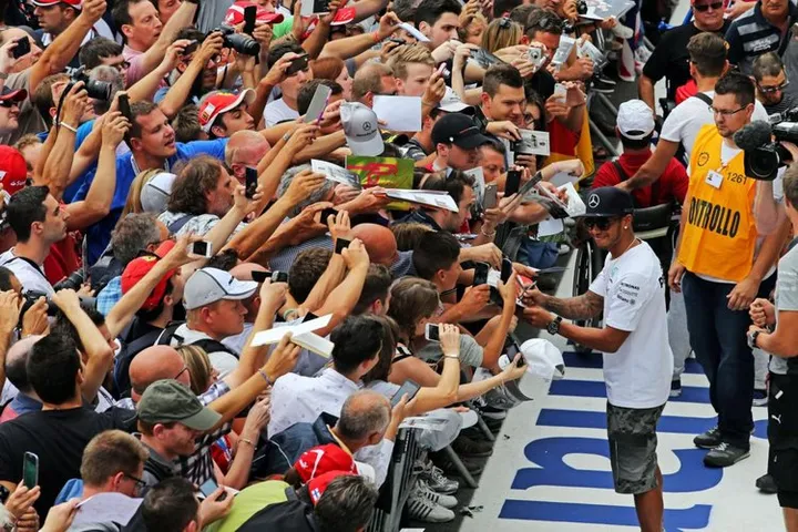 Hamilton Ferrari fans