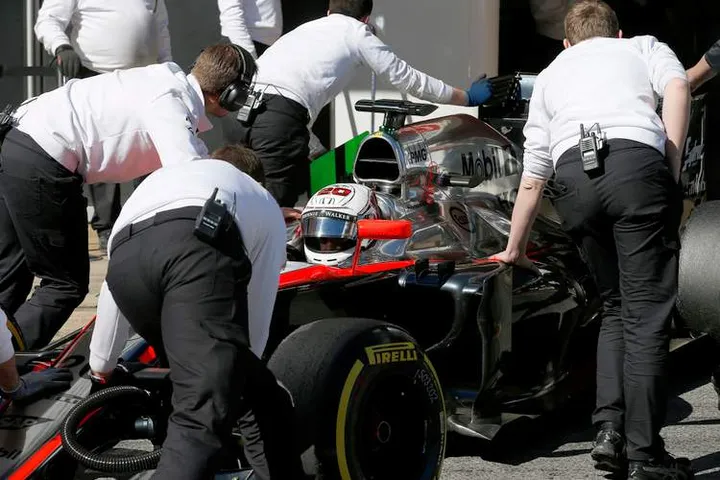 Magnussen McLaren Barcelona Test