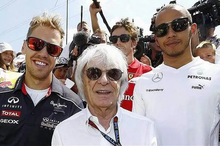 Ecclestone-Hamilton-Vettel