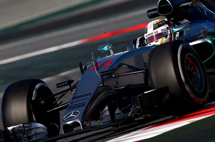 Hamilton Barcelona Mercedes