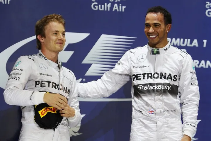 Nico+Rosberg+Lewis+Hamilton