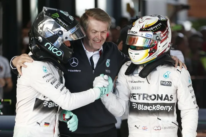 Rosberg+Hamilton+Mercedes