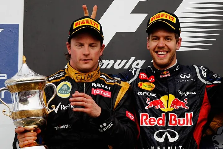 Sebastian+Vettel+Kimi+Raikkonen