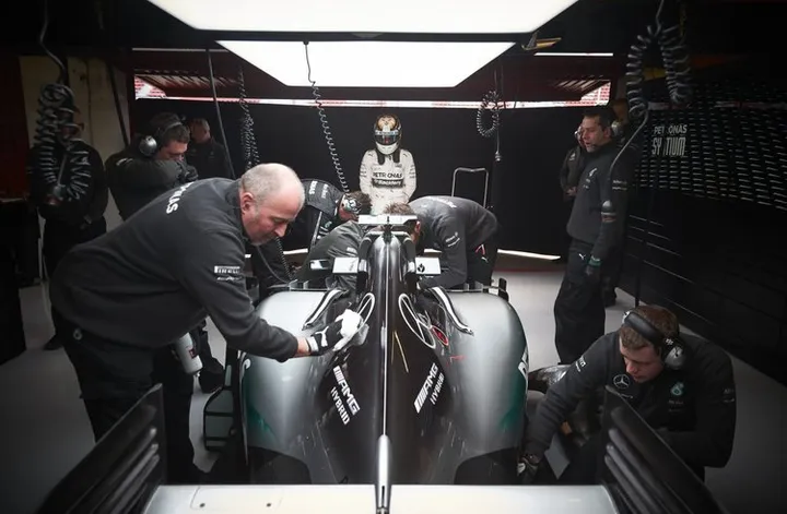 Mercedes Barcelona Test