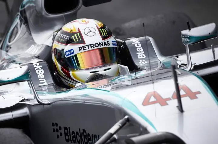 Lewis Hamilton Barcelona Mercedes 44