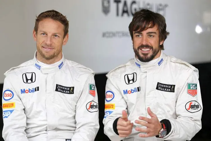 Alonso Button McLaren