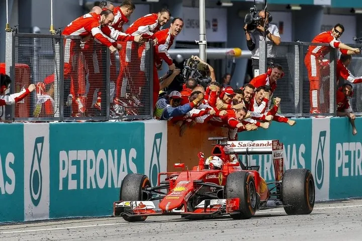 Vettel Ferrari Malaysia win