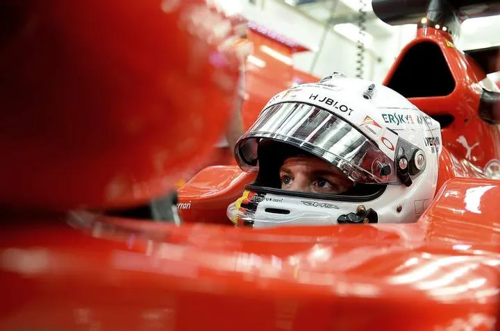 Vettel Ferrari Bahrain